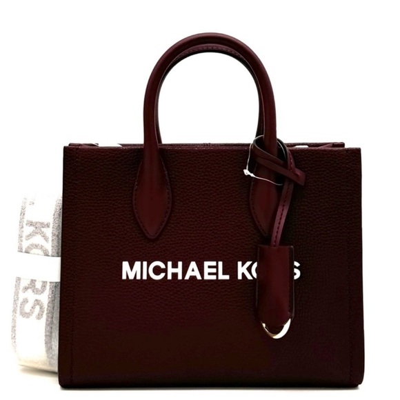 Michael Kors Mirella Small Shopper TZ Xbody Bag Ox Blood